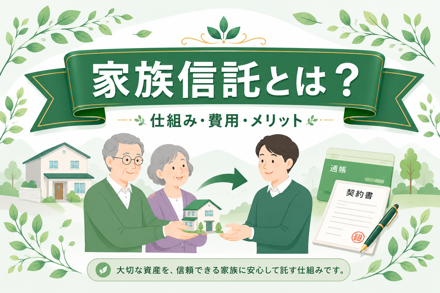 家族信託とは？仕組み・費用・メリットを図解でわかりやすく解説