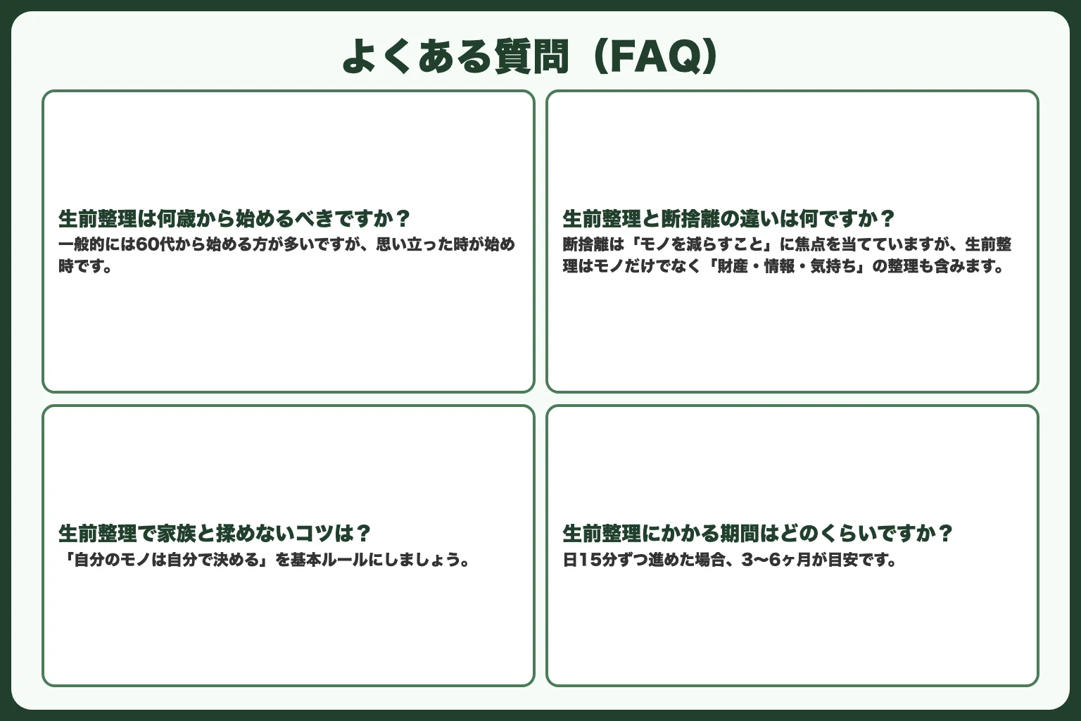 よくある質問（FAQ）