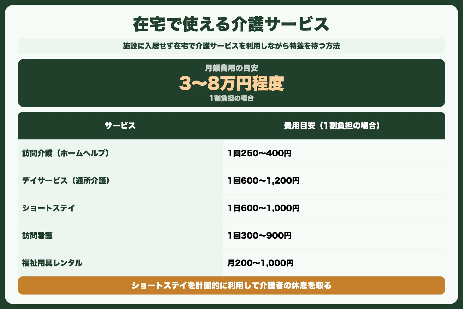 選択肢5：在宅介護サービスを充実させる